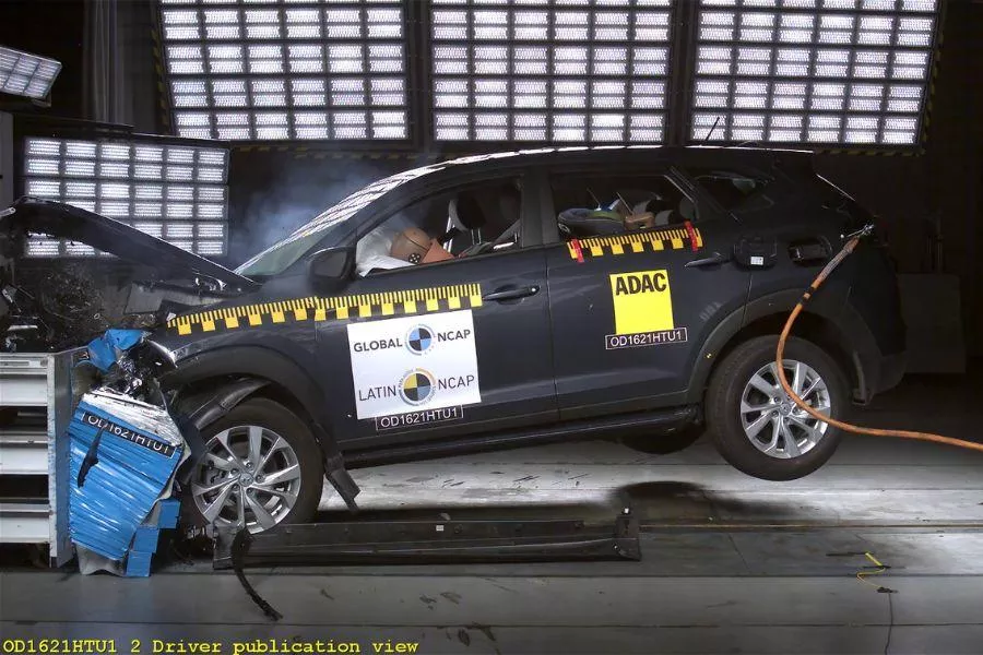 Hyundai Tucson Latin NCAP safety crash test