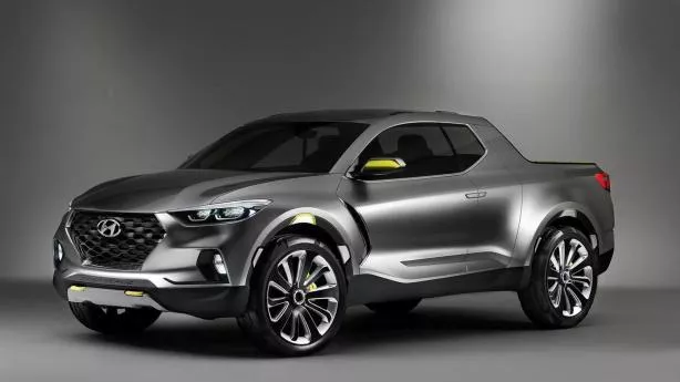 angular front of the Hyundai Santa Cruz concept 