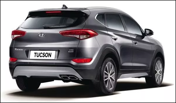 Hyundai Tucson 2017 4WD angular rear