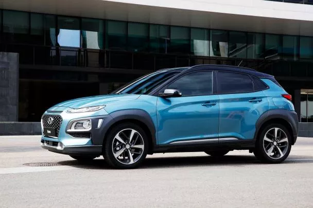 Side view of the Hyundai KONA