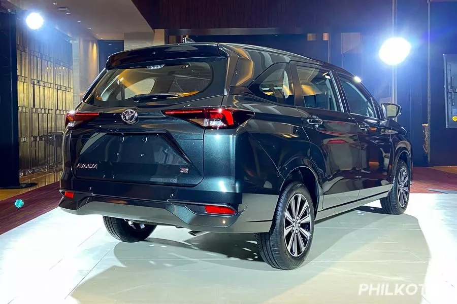 The 2022 Avanza's rear end