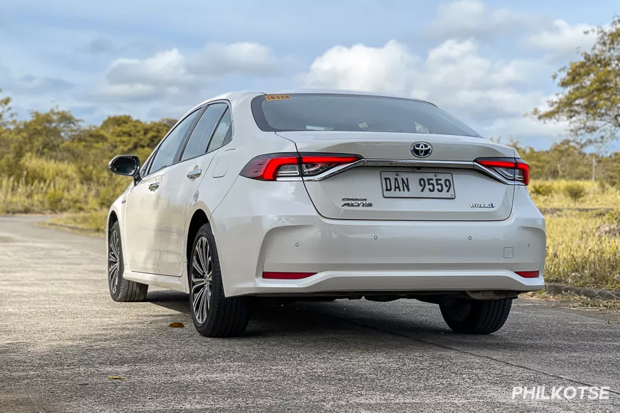 Toyota Corolla Altis Hybrid rear view