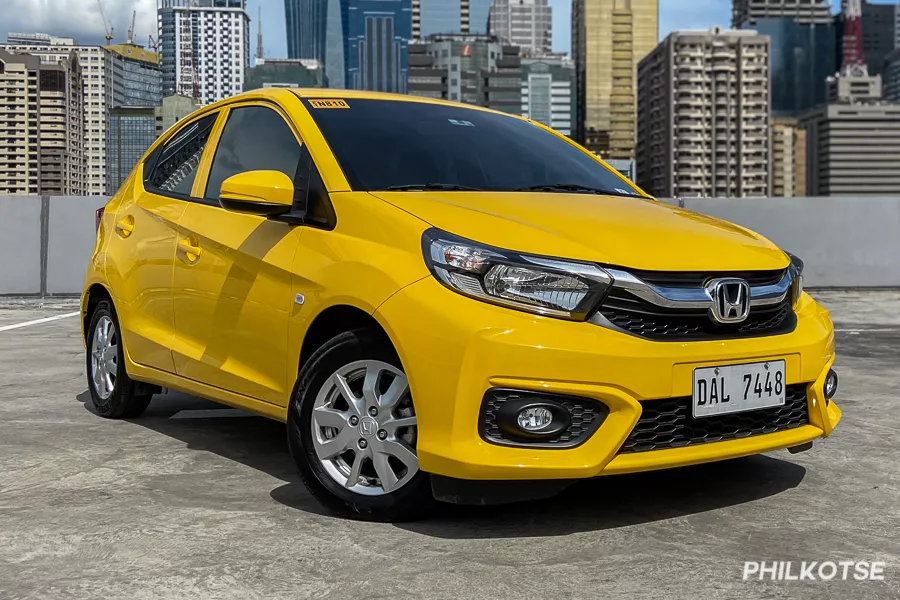 A picture of the Honda Brio in Yellow