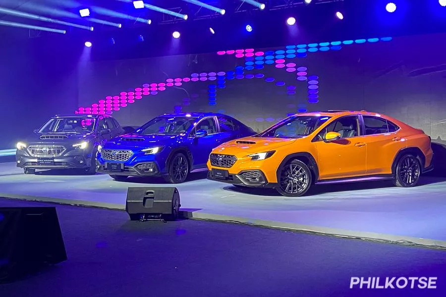 The 2023 Subaru WRX sedan and WRX Wagon during its official launch