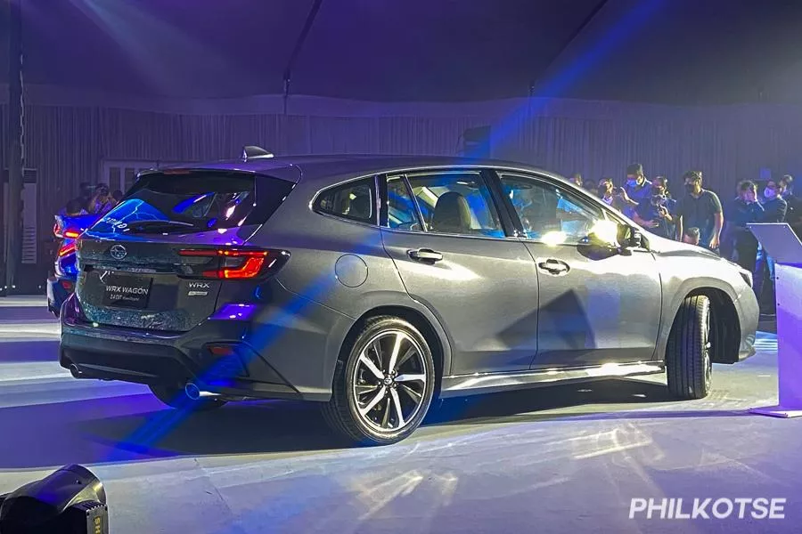 The WRX Wagon from the rear