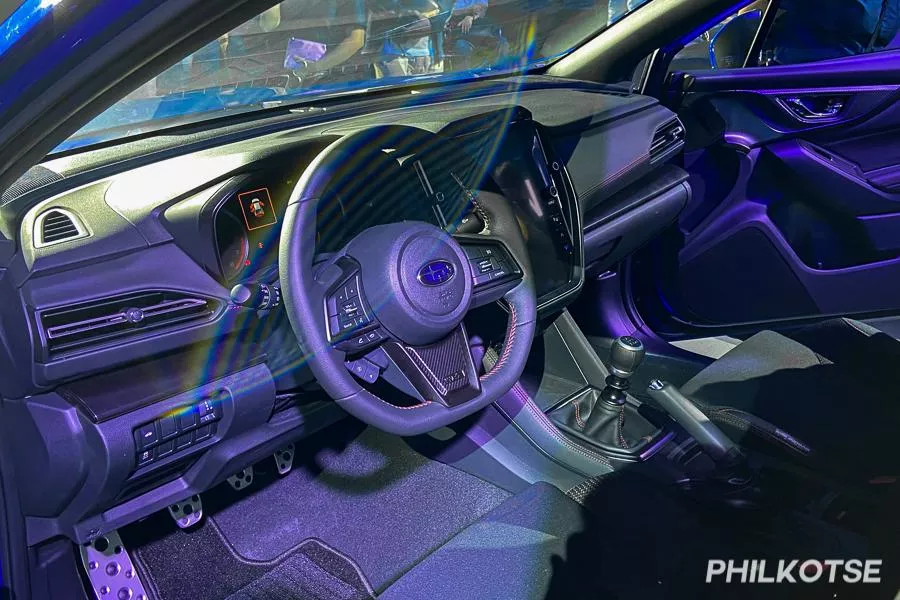 A peek inside the new WRX's cockpit