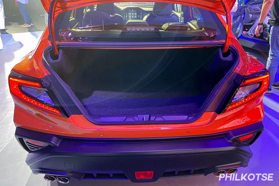 Subaru WRX Sedan trunk