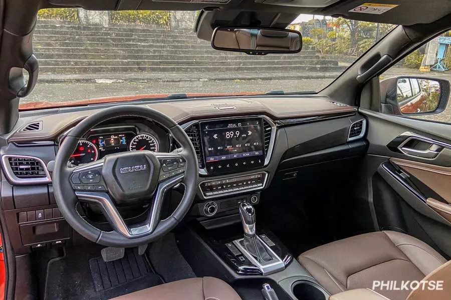 A picture of the D-Max's cockpit