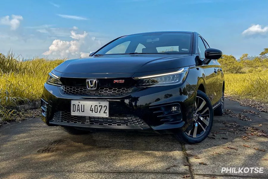The sporty City RS variant isn't going anywhere Honda City front view