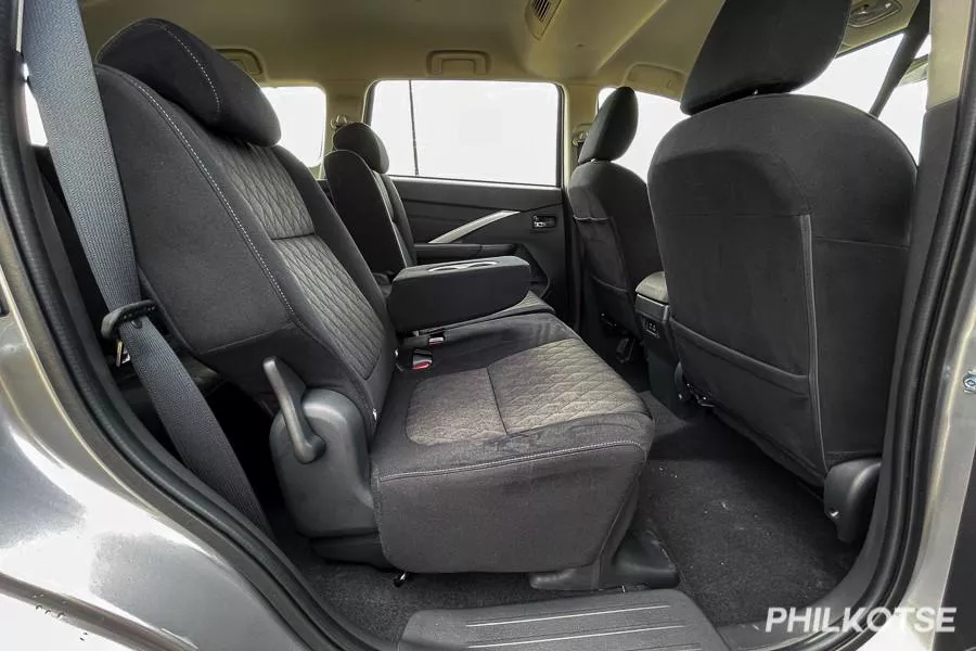 A picture of the updated Xpander's second row.