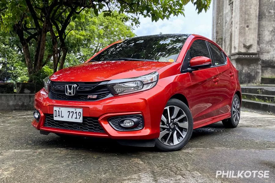 Honda Brio RS front quarter shot