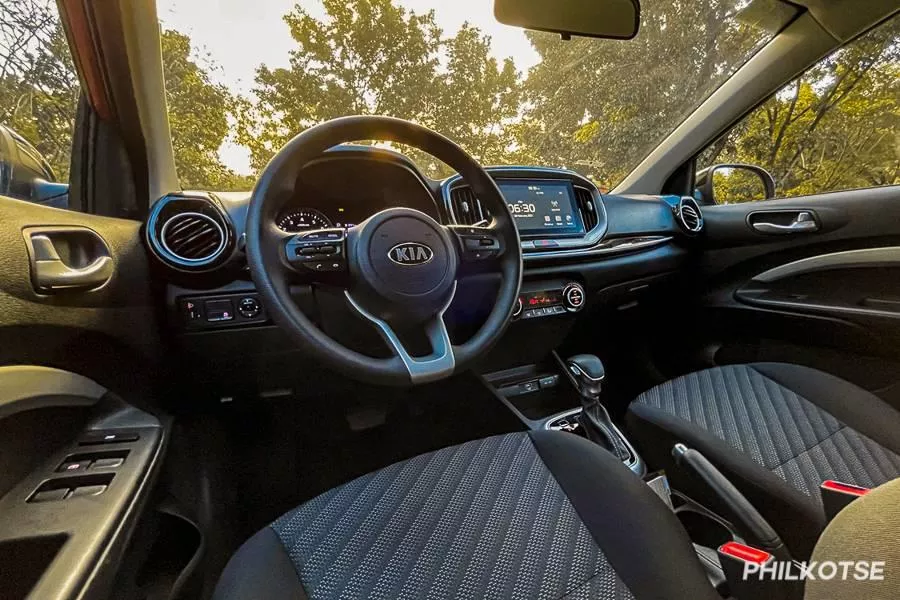 A peek inside the Stonic's comfy interior A picture of the Kia Stonic's interior