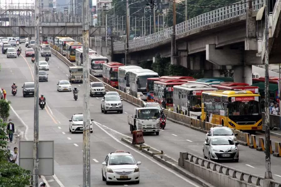 EDSA road in the Philippines