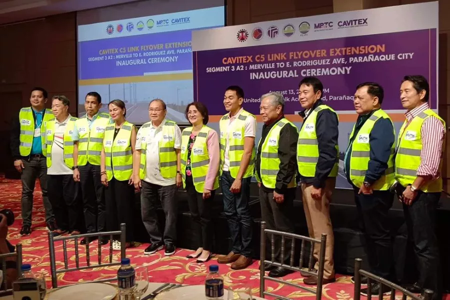 A picture of the CAVITEX C5 Link flyover extension inauguration ceremony