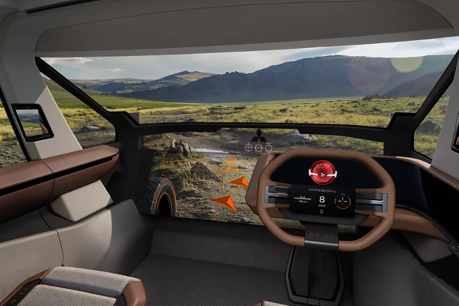 A picture of the Mitsubishi D:X interior