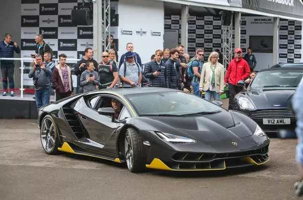 angular front of the Lamborghini Centenario