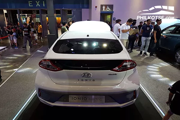 Another rear shot of the Ioniq's rear end