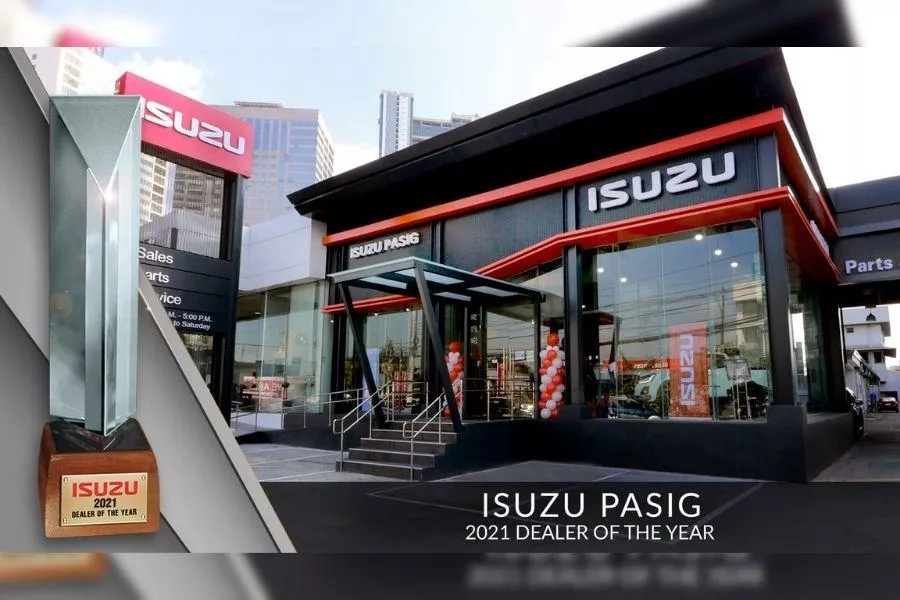 Isuzu Pasig 2021 dealer of the year award