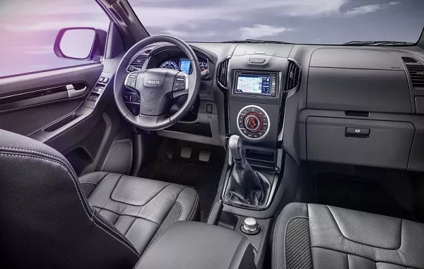 A picture of the D-Max's interior