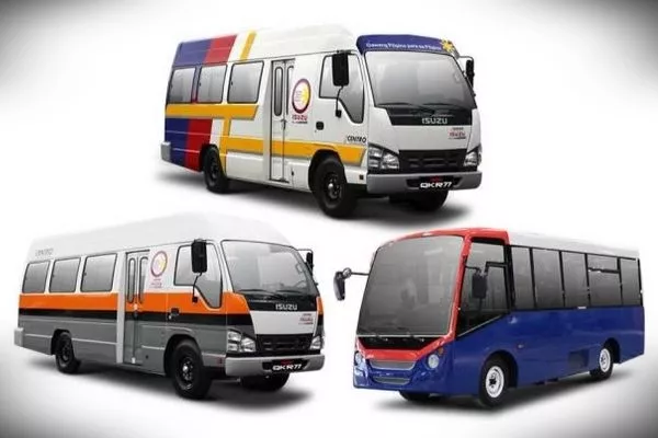 Isuzu made e-jeepney prototypes