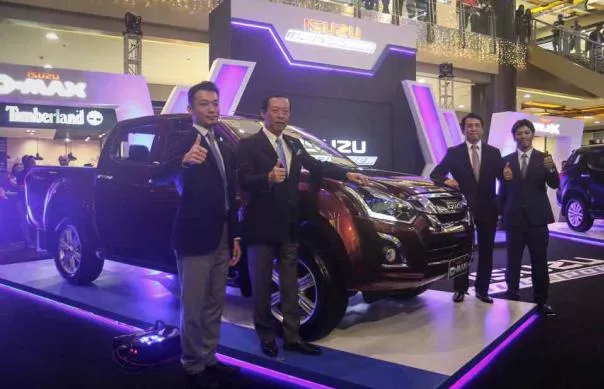 The updated D-max and delegates at the debut event