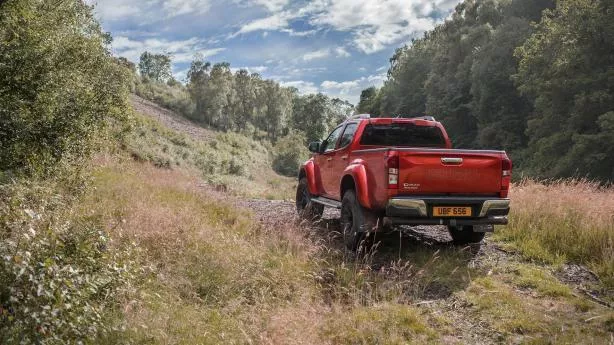 angular rear of the Isuzu D-Max Arctic AT35 
