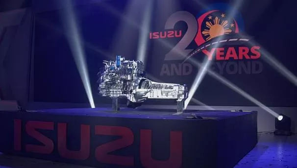 new Isuzu engine on display at it 20th anniversary gala