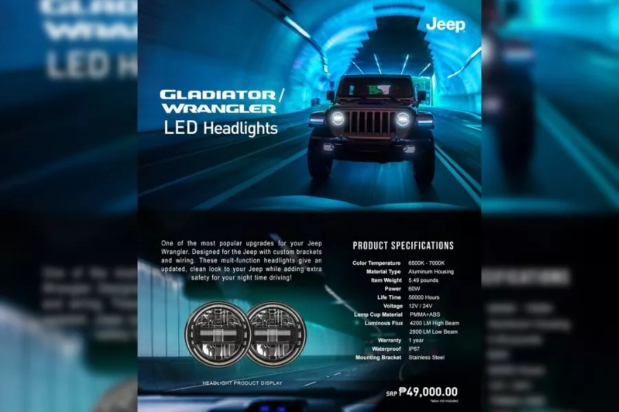 Jeep PH LED headlight accessory