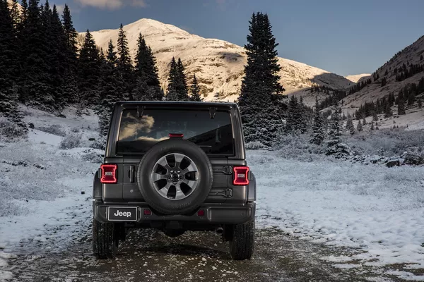 rear of the Jeep Wrangler Unlimited Sahara 2018