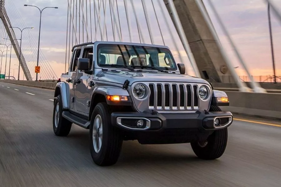 Jeep Wrangler front view