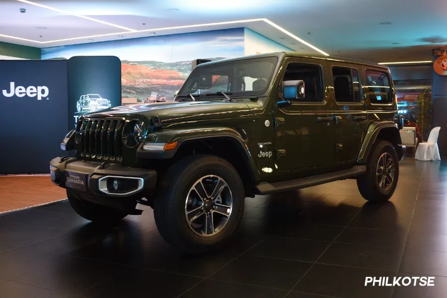 Jeep Wrangler front view