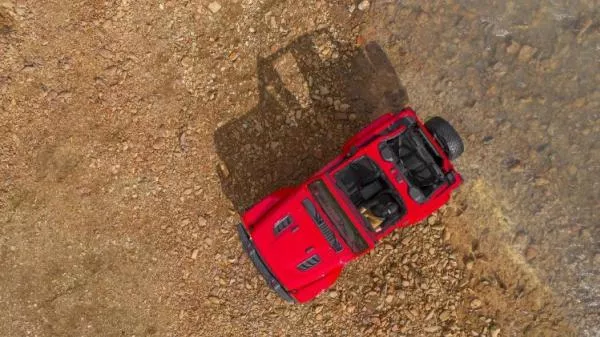 Top view of the Jeep Wrangler 2018