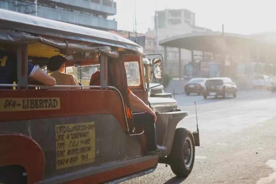 A picture of a jeepney