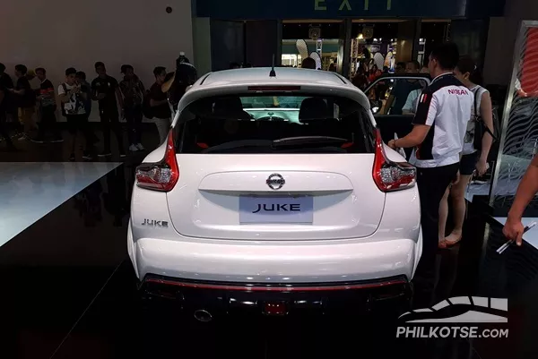 A picture of the rear of the Nissan Juke Nismo RS