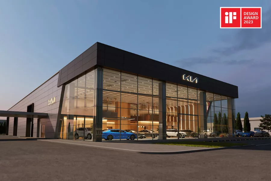 Kia showroom facade