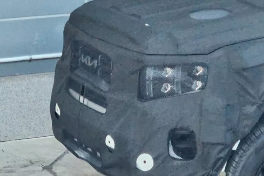 Kia pickup truck front fascia