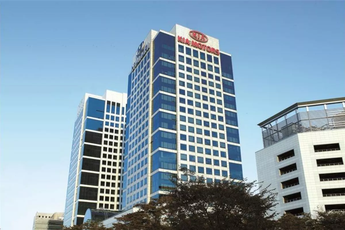 A picture of the Kia headquarters in South Korea