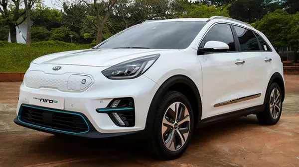 The angular front of  Kia Niro EV