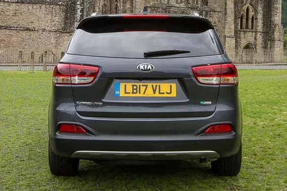 Rear view of the Sorento