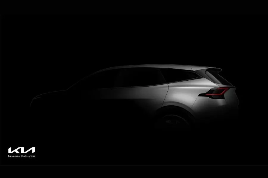 Kia Sportage rear view teaser photo Kia Sportage rear view