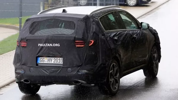 Kia Sportage 2019 facelift rear view
