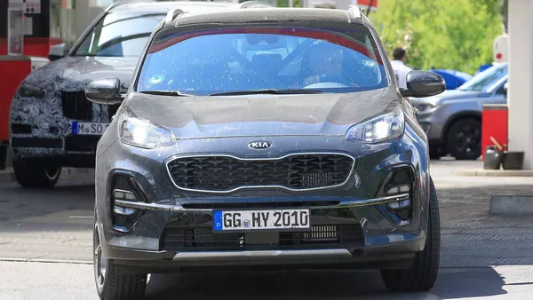 The front of the refreshed Kia Sportage 2019