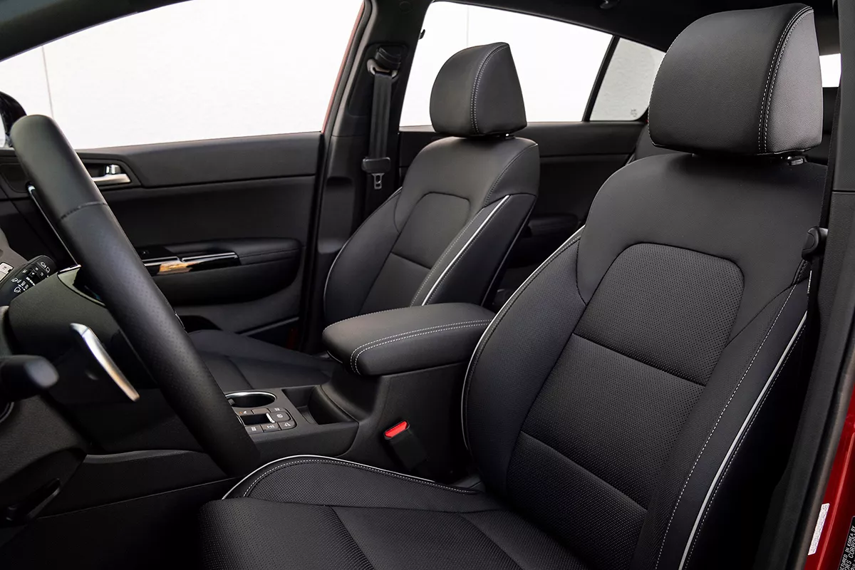 Another picture of the Sportage's interior from another angle