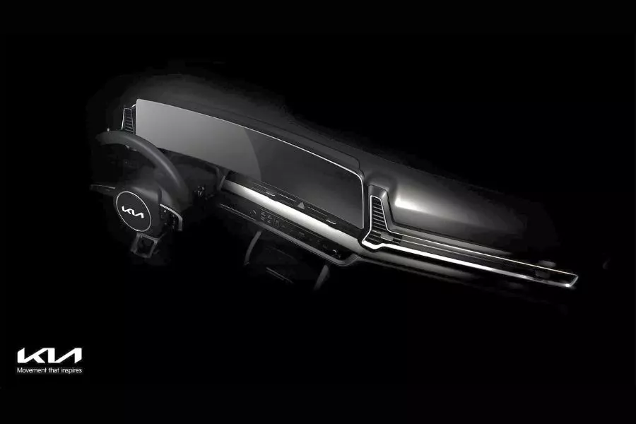 Kia Sportage interior view teaser photo Kia Sportage interior view