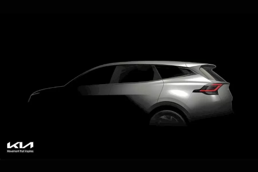 Kia Sportage rear view teaser photo Kia Sportage rear view