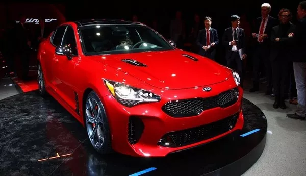 Kia Stinger 2018 on display