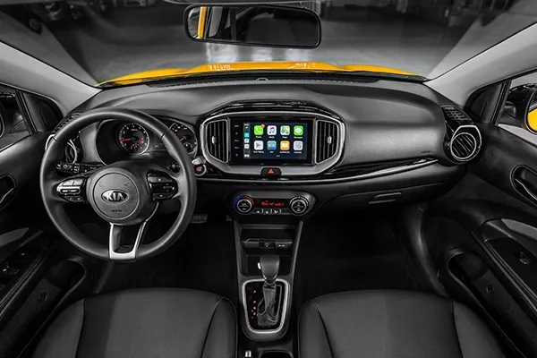 A picture of the interior of the Kia Stonic.