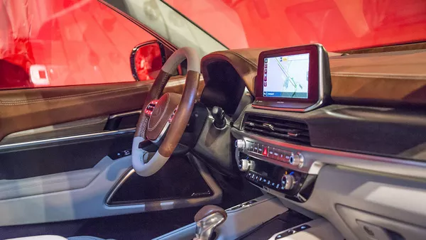 Cabin of the Kia Telluride 2019 at New York Fashion Show