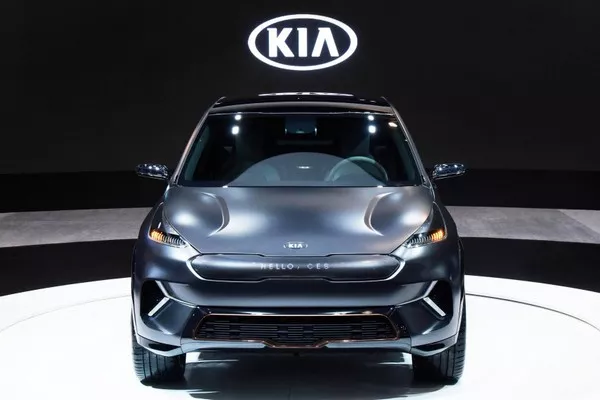 Front fascia of Kia Niro EV Concept at 2018 CES
