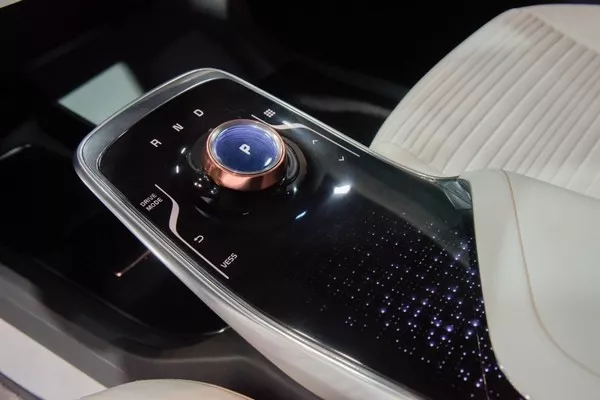 Center console of Kia Niro EV Concept at 2018 CES